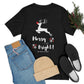 Pickleball Christmas Unisex Jersey Short Sleeve Tee - Merry & Bright Design